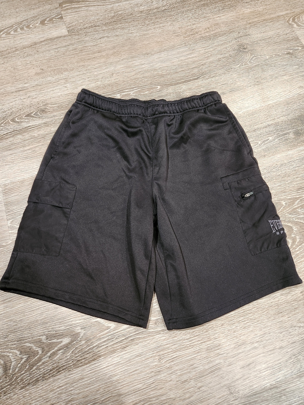 Everlast Black Men's Cargo Shorts with Zip Side Pocket